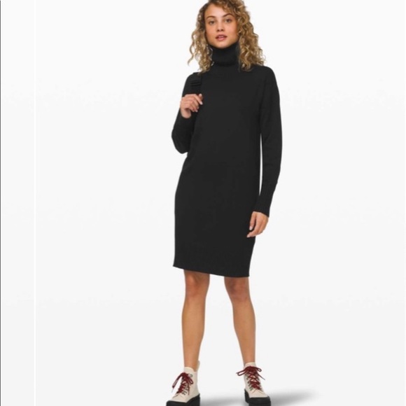 NWT Lululemon Softer Still Dress Black - Picture 3 of 5